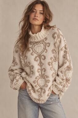Vintage 90s Express Tricot Ramie Cotton Oversized Sweater – Size L